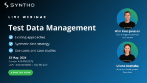 Test Data Management Webinar Syntho