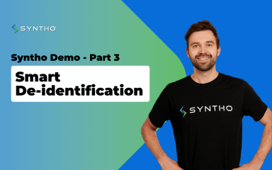 Syntho Demo Part 3: Smart De-Identification