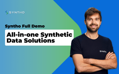 Syntho Demo Full: All-in-one Synthetic Data Platform