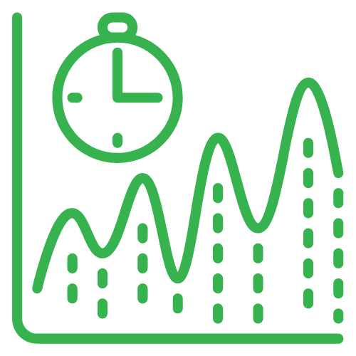 Time-series data table icon