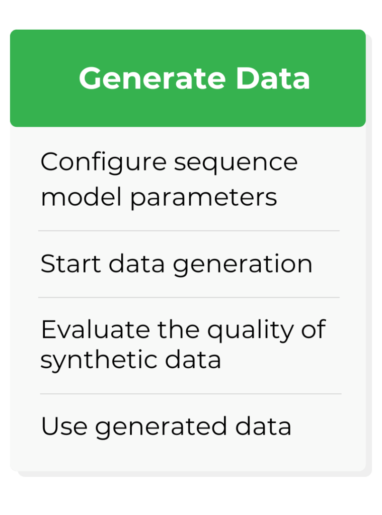 Generate data with Syntho