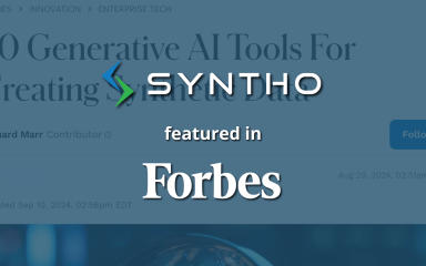 Syntho featured in Forbes’s top 20 Generative AI Tools For Creating Synthetic Data 